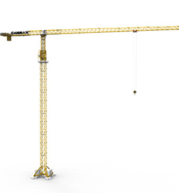 Topless tower crane