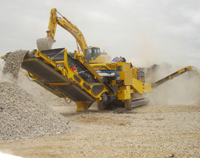 Crawler mobile crushing plant 90-450t/h